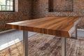 #nussbaumfarben #240x100 #u-gestellsilber