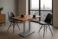 #akazienussbaumfarben #120x60 #säulen-gestellsilber