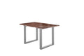 #nussbaumfarben #180x90 #u-gestellsilber