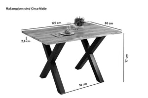 #120x80 #x-gestellschwarz