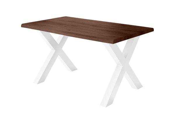 #holzwildeiche-optik #120x80 #u-gestellsilber