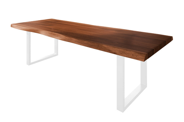 #nussbaumfarben #260x110 #u-gestellweiß