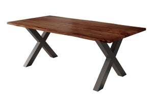 #nussbaumfarben #180x90 #x-gestellschwarz