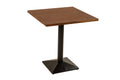 #nussbaumfarben #75x75 #säulen-gestelleckigschwarz