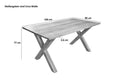 #nussbaumfarben #180x90 #x-gestellholz