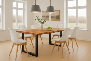 #naturfarben #220x100 #schalenstuhlweiß