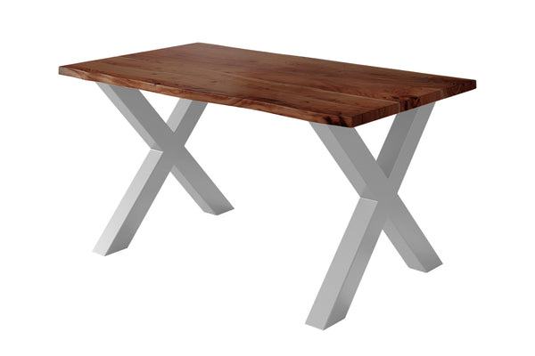 #nussbaumfarben #160x85 #x-gestellsilber