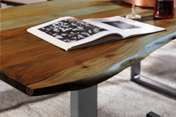 #nussbaumfarben #180x90 #u-gestellsilber