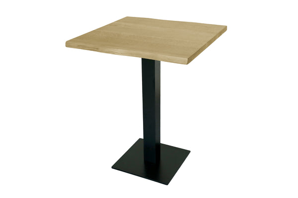 #eichenaturfarbengeölt #70x70 #säulen-gestelleckigschwarz