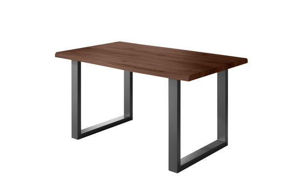 #holznussbaum-optik #160x85 #u-gestellschwarz