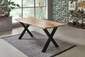 #naturfarben #220x100 #x-gestellschwarz