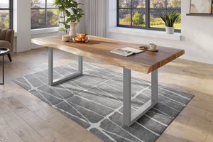 #naturfarben #220x110 #u-gestellsilber