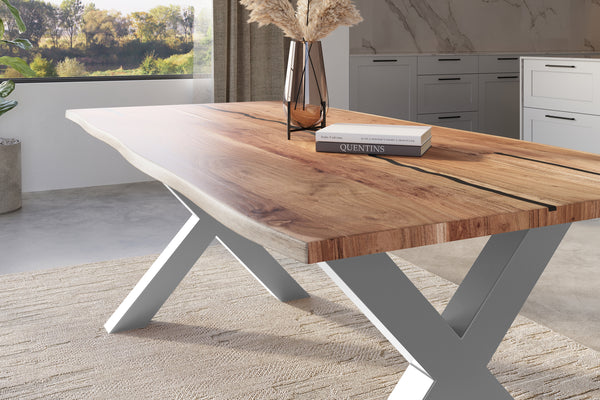 #naturfarben #240x100 #x-gestellsilber