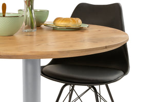 #akazienaturfarben #80x80 #säulen-gestellrundsilber