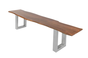 #nussbaumfarben #220cm #u-gestellsilber