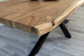 #akazienaturfarben #240x100 #spider-gestellschwarz
