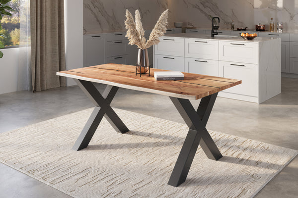 #naturfarben #140x80 #x-gestellschwarz