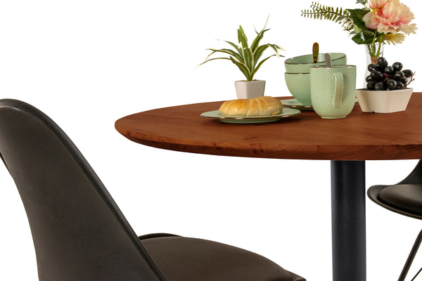 #akazienussbaumfarben #90x90 #säulen-gestelleckigschwarz