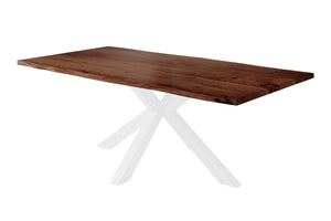 #nussbaumfarben #220x100 #spider-gestellweiß