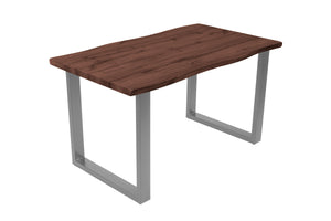 #nussbaumfarben #140x80 #u-gestellsilber