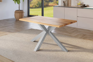 #holzwildeiche-optik #120x80 #spider-gestellsilber