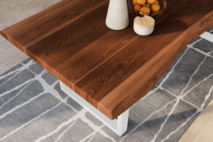 #nussbaumfarben #220x110 #u-gestellweiß