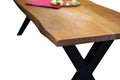 #nussbaumfarben #160cm #x-gestellschwarz