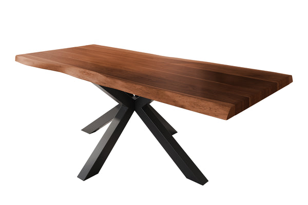 #akazienussbaumfarben #220x100 #spider-gestellschwarz