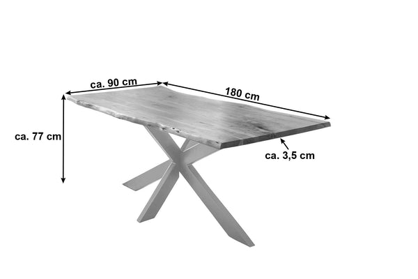 #naturfarben #180x90 #spider-gestellsilber