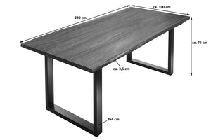 #wengefarben #220x100 #u-gestellsilber