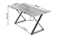 #naturfarben #160x85 #x-gestelledelstahl