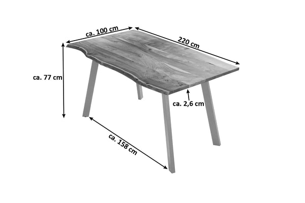 #naturfarben #220x100 #vierfuß-gestell