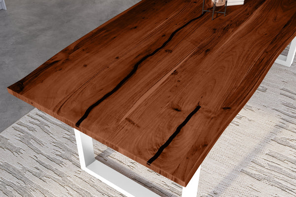 #nussbaumfarben #300x100 #u-gestellweiß