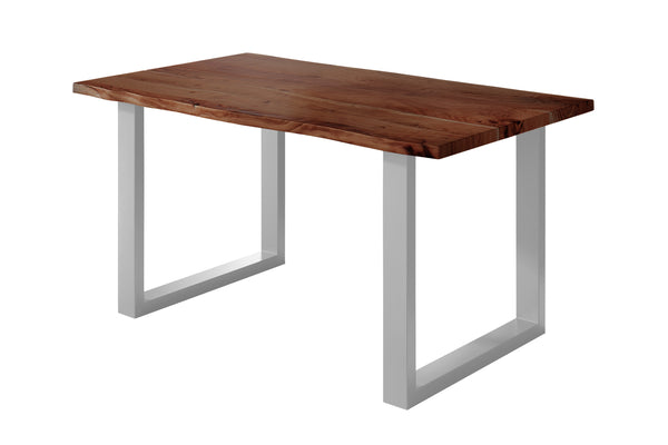 #nussbaumfarben #160x85 #u-gestellsilber