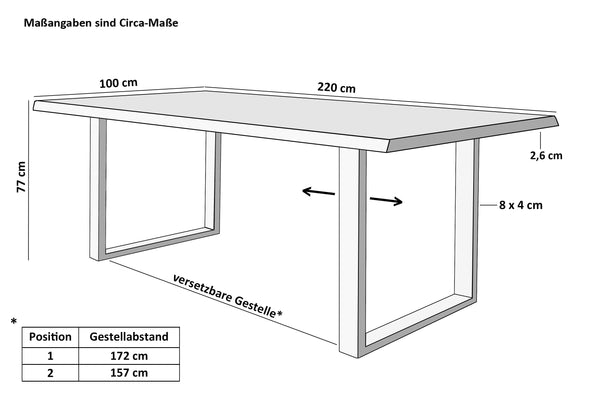 #220x100 #u-gestellschwarz #schalenstuhlgrau