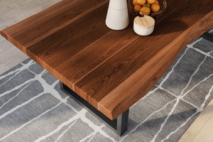 #nussbaumfarben #240x110 #u-gestellschwarz