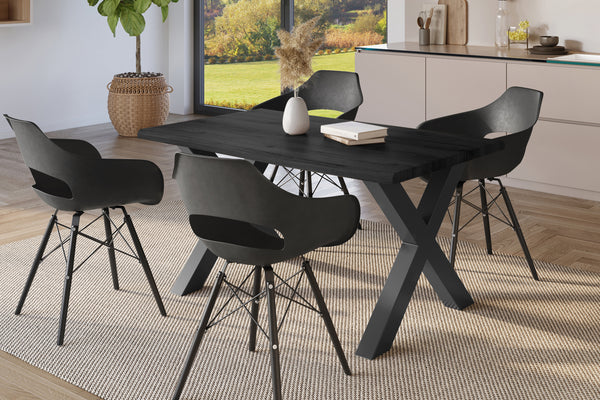 #holzgrau-optik #160x85 #x-gestellschwarz