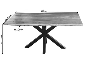 #naturfarben #180x90 #spider-gestellschwarz
