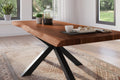 #akazienussbaumfarben #220x100 #spider-gestellschwarz