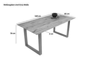 #160x85 #u-gestellschwarz