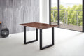 #nussbaumfarben #180x90 #u-gestellschwarz