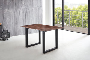 #nussbaumfarben #180x90 #u-gestellschwarz