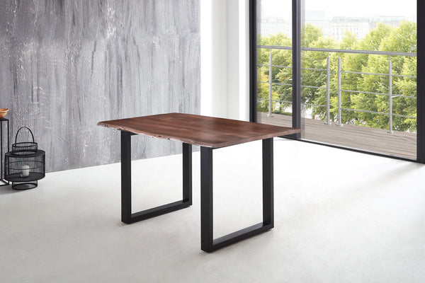 #nussbaumfarben #180x90 #u-gestellschwarz