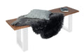 #nussbaumfarben #120cm #u-gestellweiß