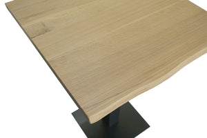 #eichenaturfarbengeölt #70x70 #säulen-gestelleckigschwarz