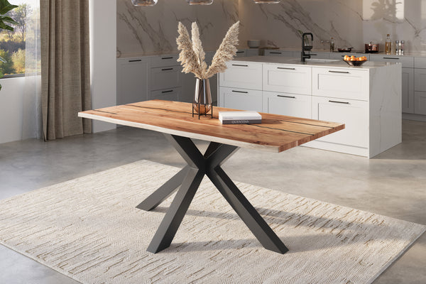 #naturfarben #120x80 #spider-gestellschwarz