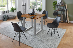#nussbaumfarben #80x80 #u-gestellsilber