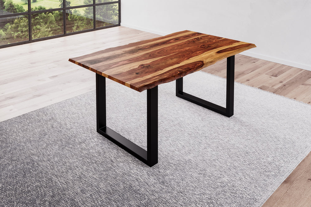 #naturfarbenlackiert #160x85 #u-gestellschwarz