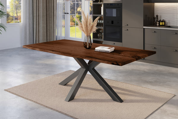 #nussbaumfarben #180x90 #spider-gestellschwarz