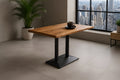 #akazienaturfarben #100x60 #säulen-gestellschwarz